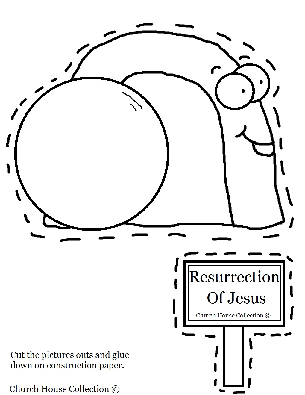 Resurrection Of Jesus Easter Tomb Cut Out Worksheet